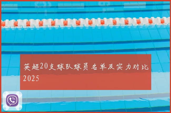英超20支球队球员名单及实力对比2025